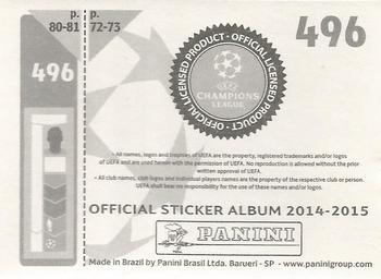 2014-15 Panini UEFA Champions League Stickers #496 Andre Schurrle Back
