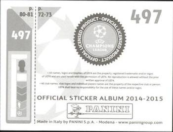 2014-15 Panini UEFA Champions League Stickers #497 Oscar Back