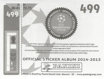 2014-15 Panini UEFA Champions League Stickers #499 Diego Costa Back