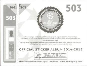 2014-15 Panini UEFA Champions League Stickers #503 Ramires Back