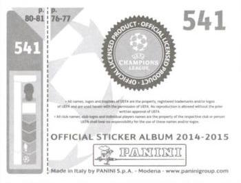 2014-15 Panini UEFA Champions League Stickers #541 Junya Tanaka Back