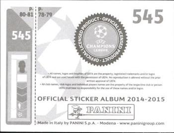 2014-15 Panini UEFA Champions League Stickers #545 Aleksander Rajcevic Back