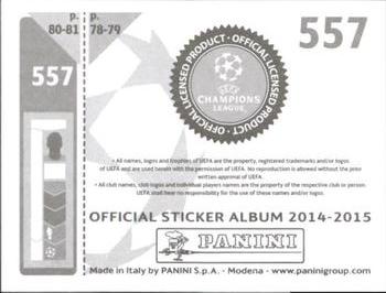 2014-15 Panini UEFA Champions League Stickers #557 Amir Dervisevic Back