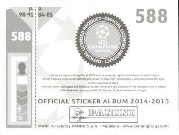 2014-15 Panini UEFA Champions League Stickers #588 Taison Back
