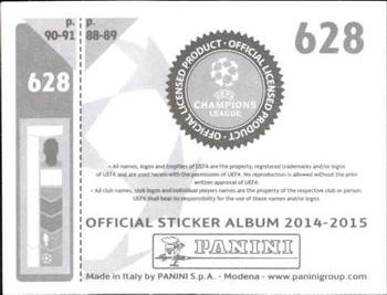 2014-15 Panini UEFA Champions League Stickers #628 Nemanja Tubic Back
