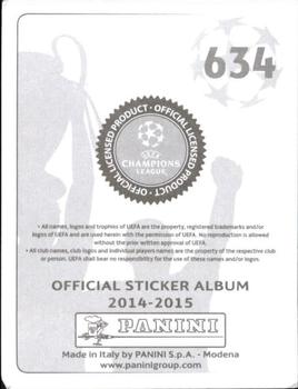 2014-15 Panini UEFA Champions League Stickers #634 UEFA Youth Champions League Back