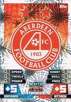 2014-15 Topps Match Attax SPFL #1 Aberdeen Club Badge Front
