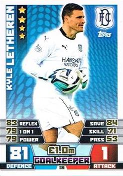 2014-15 Topps Match Attax SPFL #39 Kyle Letheren Front