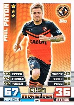 2014-15 Topps Match Attax SPFL #64 Paul Paton Front