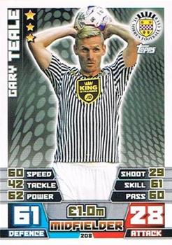 2014-15 Topps Match Attax SPFL #208 Gary Teale Front