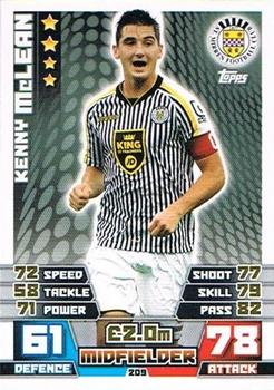 2014-15 Topps Match Attax SPFL #209 Kenny McLean Front