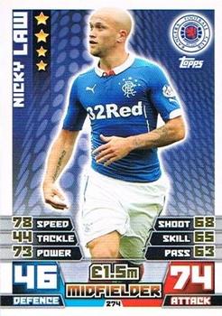 2014-15 Topps Match Attax SPFL #274 Nicky Law Front