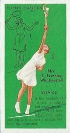 1936 Player's Tennis #3 Mrs. E. Fearnley-Whittingstall Front