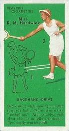 1936 Player's Tennis #17 Miss R. M. Hardwick Front