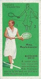 1936 Player's Tennis #20 Mme. Meulemeester Front