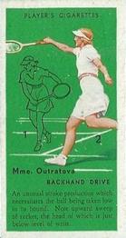 1936 Player's Tennis #22 Mme. Outratova Front
