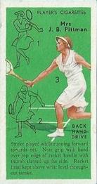1936 Player's Tennis #23 Mrs. J. B. Pittman Front