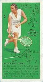 1936 Player's Tennis #25 Miss Dorothy Round Front
