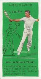 1936 Player's Tennis #36 J. Van Ryn Front