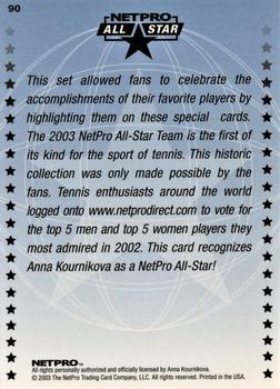2003 NetPro International Series #86 Daniela Hantuchova Back