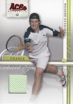 2007 Ace Authentic Straight Sets - Materials #32 Richard Gasquet Front