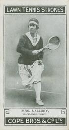 1924 Cope's Lawn Tennis Strokes #22 Molla Mallory Front