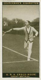 1928 Churchman's Lawn Tennis #15 G.R.O. Crole-Rees Front