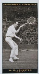1928 Churchman's Lawn Tennis #28 William M. Johnston Front