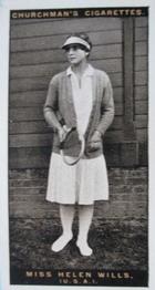 1928 Churchman's Lawn Tennis #50 Helen Wills Front