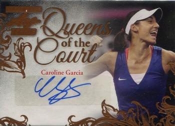 2015 Leaf Ultimate - Queen of the Court Autographs #QC-CG1 Caroline Garcia Front