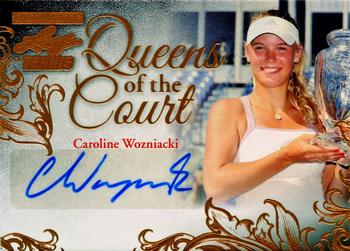 2015 Leaf Ultimate - Queen of the Court Autographs #QC-CW1 Caroline Wozniacki Front