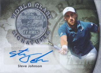 2015 Leaf Ultimate - World Class Autographs Silver Etched Foil #SA-SJ1 Steve Johnson Front