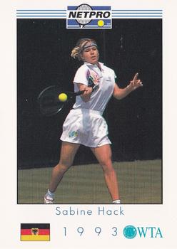 1993 NetPro #W16 Sabine Hack Front
