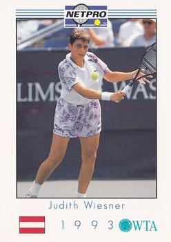 1993 NetPro #W42 Judith Wiesner Front