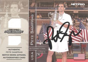 2003 NetPro International Series - Court Authentic Series A #5A Pete Sampras Front
