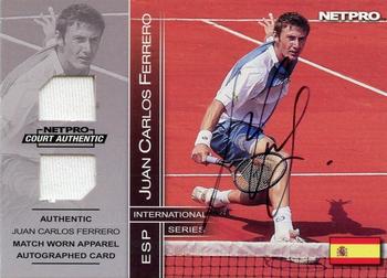 2003 NetPro International Series - Court Authentic Series A #9A Juan Carlos Ferrero Front