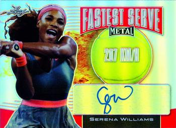 2016 Leaf Metal - Fastest Serve Autographs Red #FS-SW1 Serena Williams Front