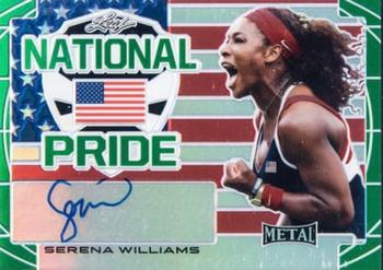 2016 Leaf Metal - National Pride Autographs Green #NP-SW1 Serena Williams Front