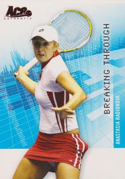 2008 Ace Authentic Grand Slam II #BT23 Anastasia Rodionova Front