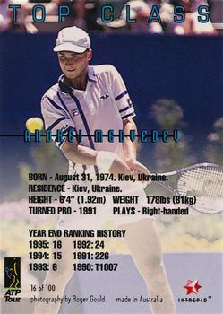 1996 Intrepid Blitz ATP #16 Andrei Medvedev Back