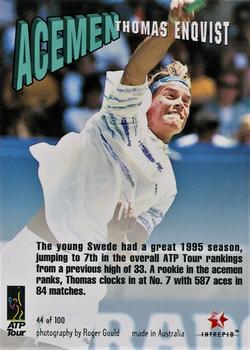 1996 Intrepid Blitz ATP #44 Thomas Enqvist Back