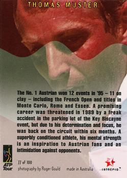 1996 Intrepid Blitz ATP #77 Thomas Muster Back