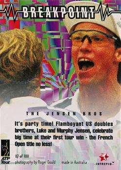 1996 Intrepid Blitz ATP #87 Luke Jensen / Murphy Jensen Back