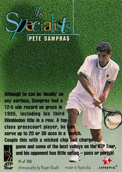 1996 Intrepid Blitz ATP #91 Pete Sampras Back