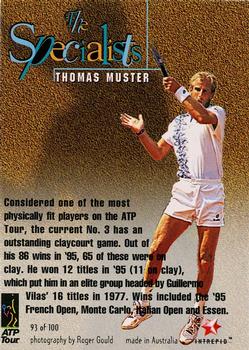 1996 Intrepid Blitz ATP #93 Thomas Muster Back