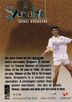 1996 Intrepid Blitz ATP #94 Sergi Bruguera Back