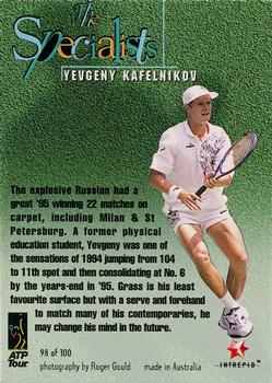 1996 Intrepid Blitz ATP #98 Yevgeny Kafelnikov Back
