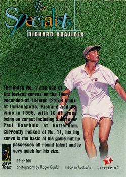 1996 Intrepid Blitz ATP #99 Richard Krajicek Back