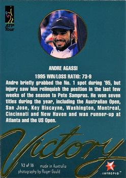 1996 Intrepid Blitz ATP - Victory! #V2 Andre Agassi Back