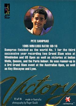 1996 Intrepid Blitz ATP - Victory! #V3 Pete Sampras Back